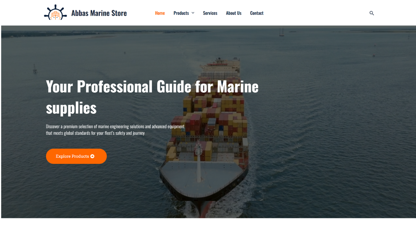 Abbas Marine Store – Marine Equipment & Supplies Website