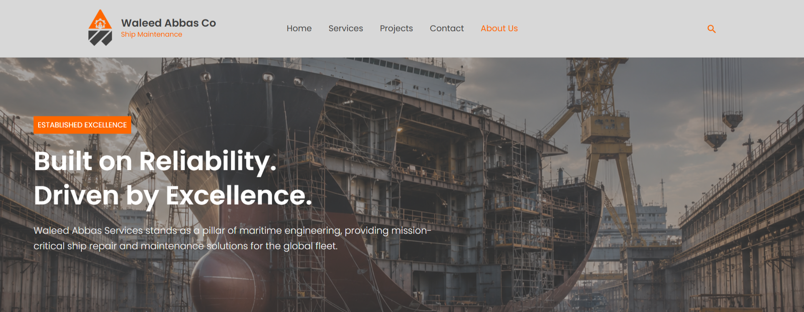Waleed Abbas Co – Marine Engineering & Ship Maintenance Website